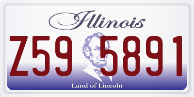 IL license plate Z595891
