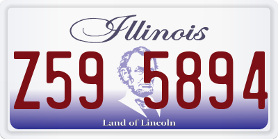 IL license plate Z595894