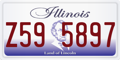 IL license plate Z595897