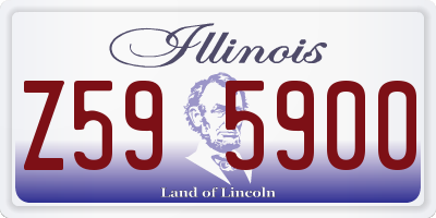 IL license plate Z595900