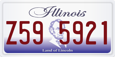 IL license plate Z595921