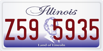 IL license plate Z595935