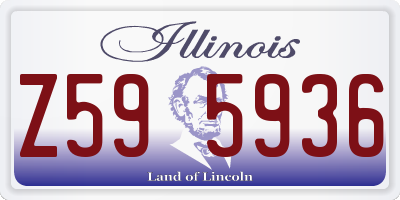 IL license plate Z595936