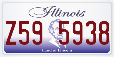 IL license plate Z595938