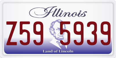 IL license plate Z595939