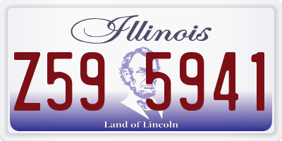 IL license plate Z595941