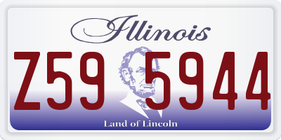 IL license plate Z595944