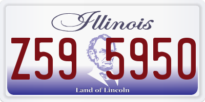 IL license plate Z595950