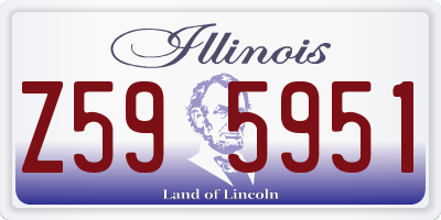 IL license plate Z595951