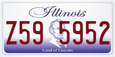 IL license plate Z595952