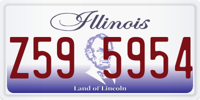 IL license plate Z595954