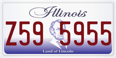 IL license plate Z595955