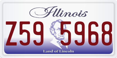 IL license plate Z595968