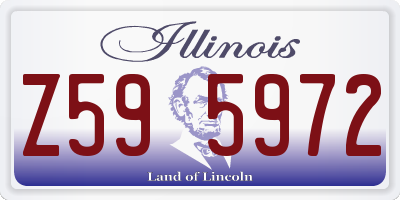 IL license plate Z595972