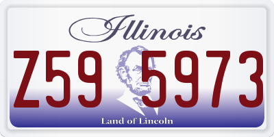 IL license plate Z595973