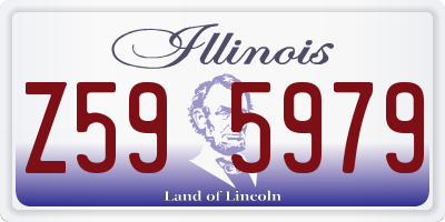 IL license plate Z595979