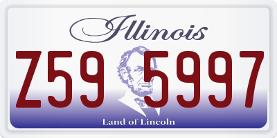 IL license plate Z595997