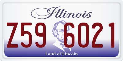 IL license plate Z596021