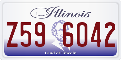 IL license plate Z596042