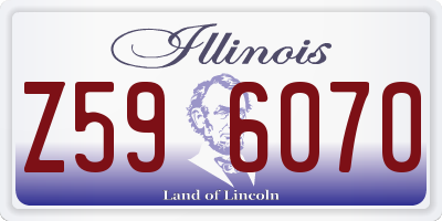IL license plate Z596070
