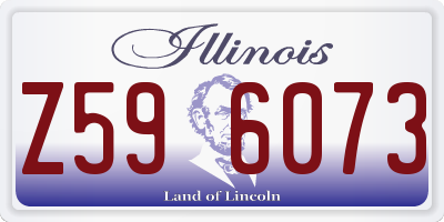 IL license plate Z596073