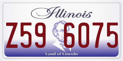 IL license plate Z596075