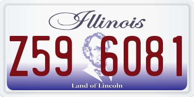 IL license plate Z596081