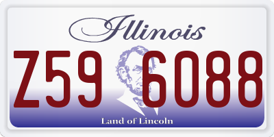 IL license plate Z596088