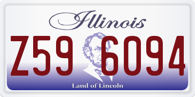 IL license plate Z596094