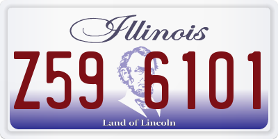 IL license plate Z596101