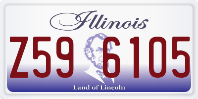 IL license plate Z596105