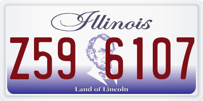 IL license plate Z596107