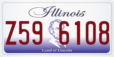 IL license plate Z596108