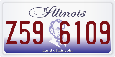 IL license plate Z596109