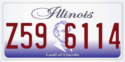 IL license plate Z596114