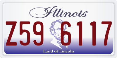 IL license plate Z596117