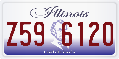 IL license plate Z596120