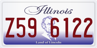 IL license plate Z596122