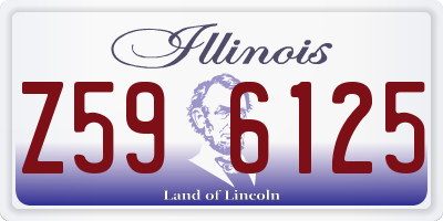 IL license plate Z596125