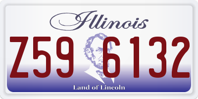 IL license plate Z596132
