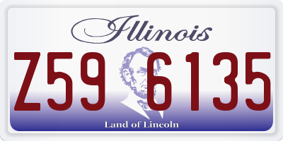 IL license plate Z596135