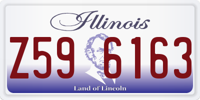 IL license plate Z596163