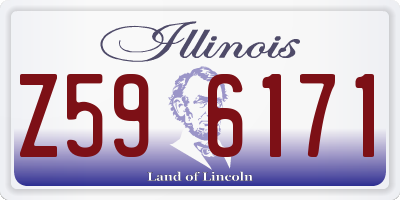 IL license plate Z596171