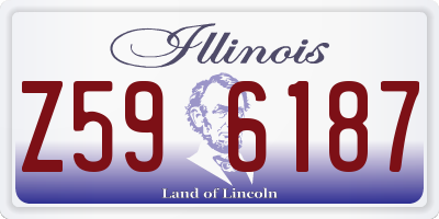 IL license plate Z596187