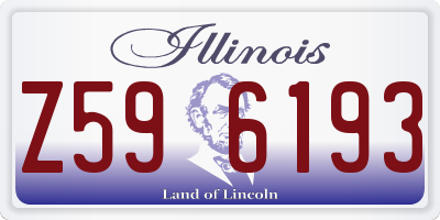 IL license plate Z596193