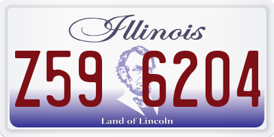 IL license plate Z596204