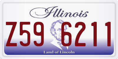 IL license plate Z596211