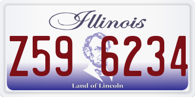 IL license plate Z596234