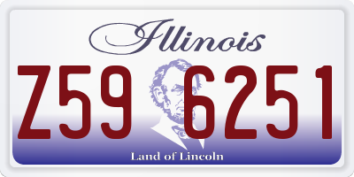 IL license plate Z596251