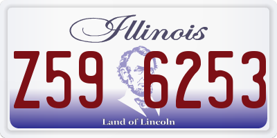 IL license plate Z596253